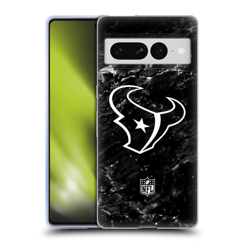 NFL Houston Texans Artwork Marble Soft Gel Case for Google Pixel 7 Pro