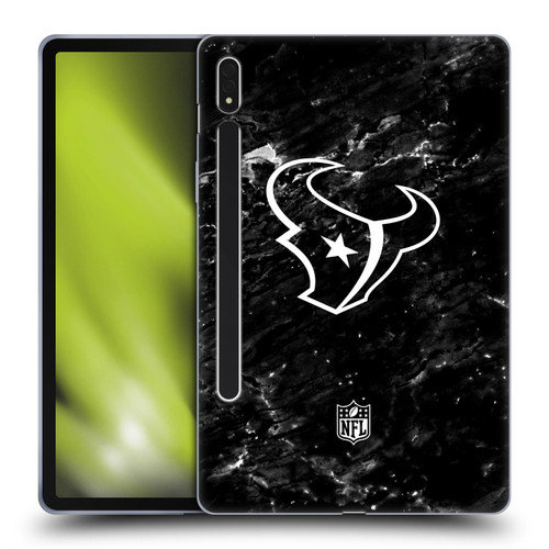 NFL Houston Texans Artwork Marble Soft Gel Case for Samsung Galaxy Tab S8