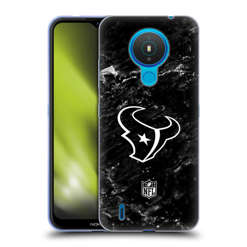 NFL Houston Texans Artwork Marble Soft Gel Case for Nokia 1.4