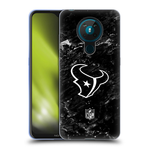 NFL Houston Texans Artwork Marble Soft Gel Case for Nokia 5.3