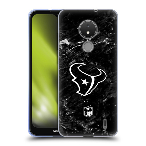 NFL Houston Texans Artwork Marble Soft Gel Case for Nokia C21