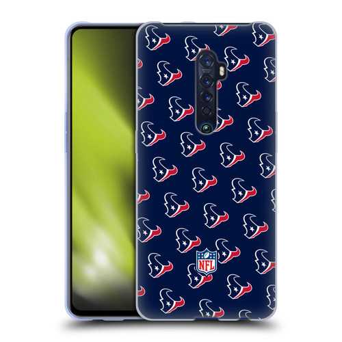NFL Houston Texans Artwork Patterns Soft Gel Case for OPPO Reno 2