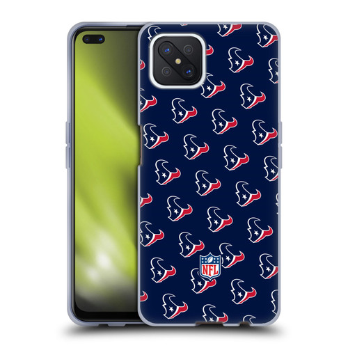NFL Houston Texans Artwork Patterns Soft Gel Case for OPPO Reno4 Z 5G