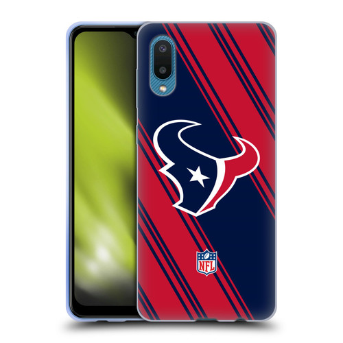 NFL Houston Texans Artwork Stripes Soft Gel Case for Samsung Galaxy A02/M02 (2021)