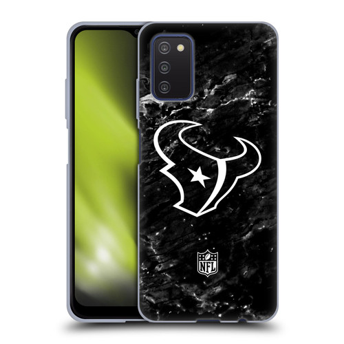 NFL Houston Texans Artwork Marble Soft Gel Case for Samsung Galaxy A03s (2021)