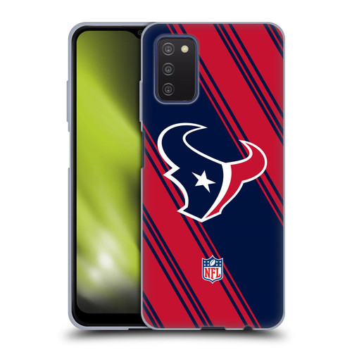 NFL Houston Texans Artwork Stripes Soft Gel Case for Samsung Galaxy A03s (2021)