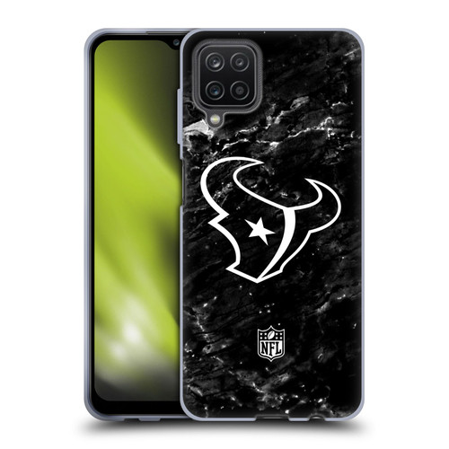 NFL Houston Texans Artwork Marble Soft Gel Case for Samsung Galaxy A12 (2020)