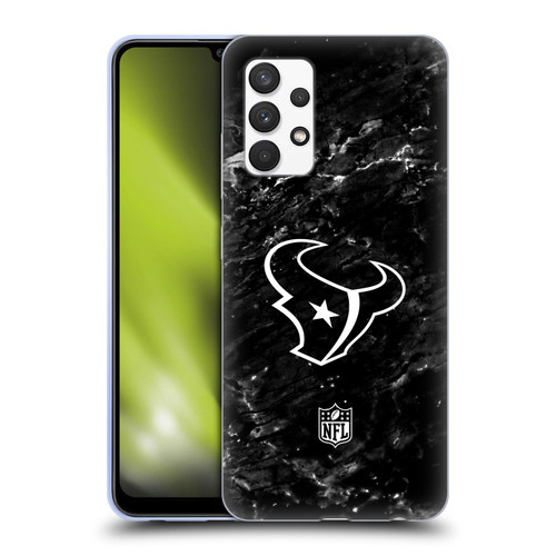 NFL Houston Texans Artwork Marble Soft Gel Case for Samsung Galaxy A32 (2021)