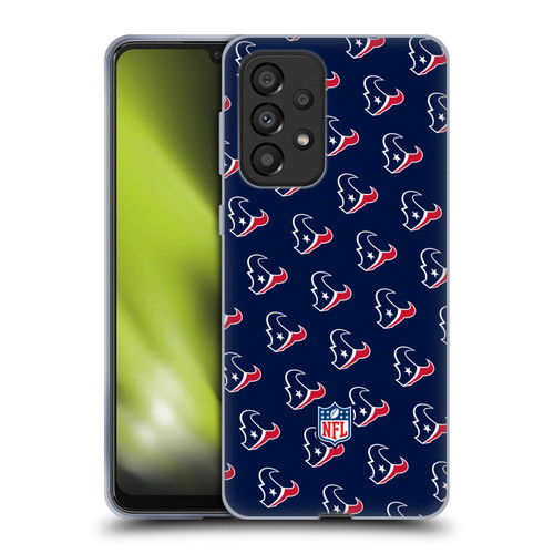 NFL Houston Texans Artwork Patterns Soft Gel Case for Samsung Galaxy A33 5G (2022)
