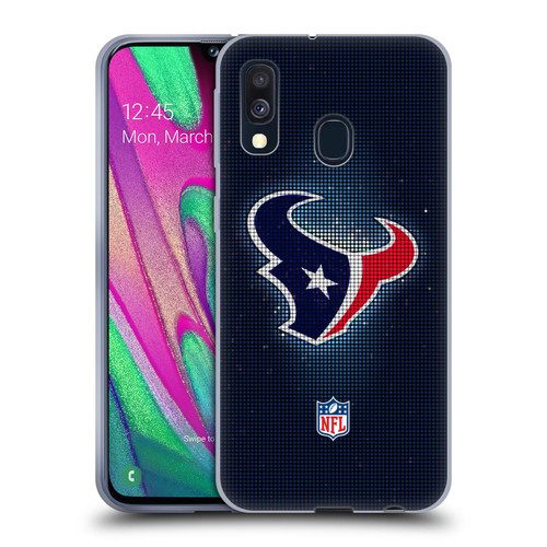 NFL Houston Texans Artwork LED Soft Gel Case for Samsung Galaxy A40 (2019)