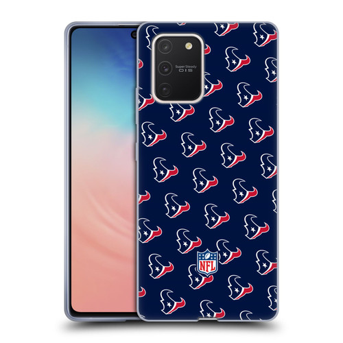 NFL Houston Texans Artwork Patterns Soft Gel Case for Samsung Galaxy S10 Lite