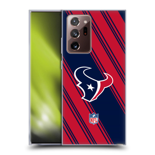 NFL Houston Texans Artwork Stripes Soft Gel Case for Samsung Galaxy Note20 Ultra / 5G