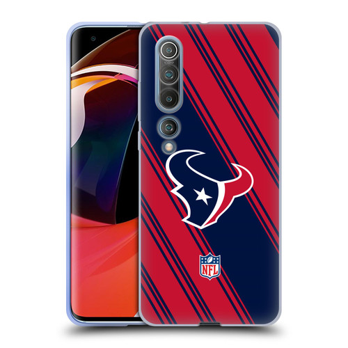 NFL Houston Texans Artwork Stripes Soft Gel Case for Xiaomi Mi 10 5G / Mi 10 Pro 5G