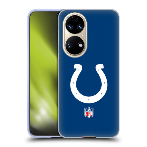 NFL Indianapolis Colts Logo Plain Soft Gel Case for Huawei P50