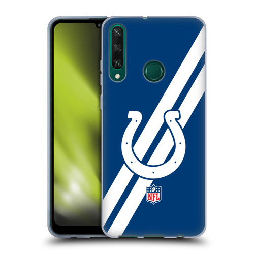 NFL Indianapolis Colts Logo Stripes Soft Gel Case for Huawei Y6p