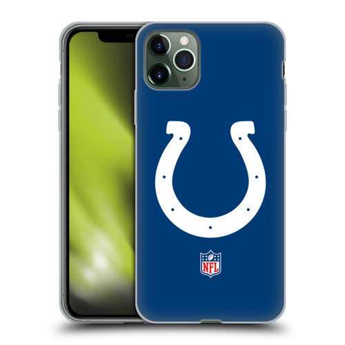 NFL Indianapolis Colts Logo Plain Soft Gel Case for Apple iPhone 11 Pro Max