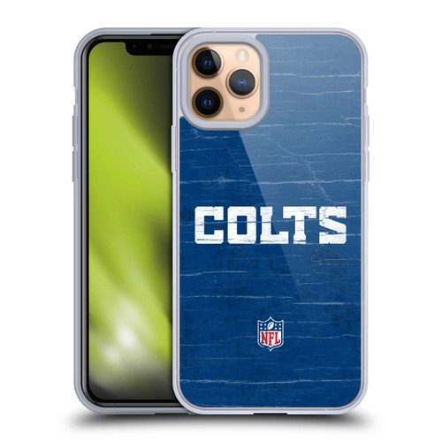 NFL Indianapolis Colts Logo Distressed Look Soft Gel Case for Apple iPhone 11 Pro