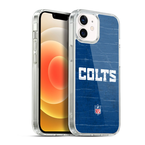 NFL Indianapolis Colts Logo Distressed Look Soft Gel Case for Apple iPhone 12 / iPhone 12 Pro & MagSafe
