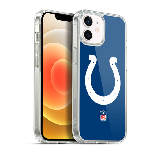 NFL Indianapolis Colts Logo Plain Soft Gel Case for Apple iPhone 12 / iPhone 12 Pro & MagSafe