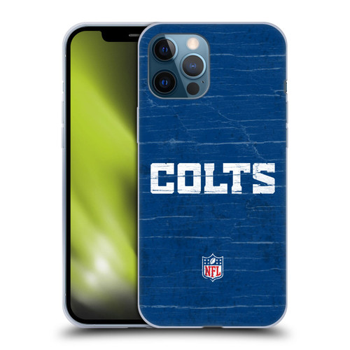 NFL Indianapolis Colts Logo Distressed Look Soft Gel Case for Apple iPhone 12 Pro Max