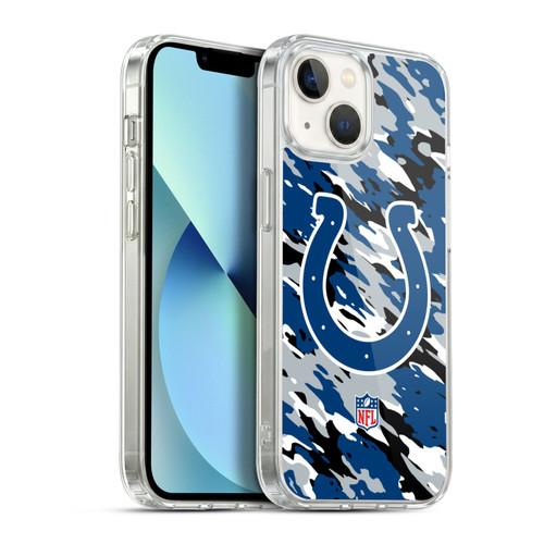 NFL Indianapolis Colts Logo Camou Soft Gel Case for Apple iPhone 13