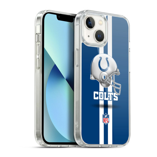 NFL Indianapolis Colts Logo Helmet Soft Gel Case for Apple iPhone 13