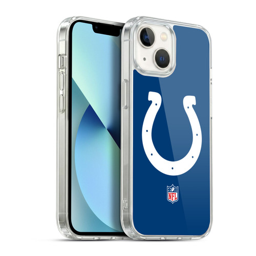 NFL Indianapolis Colts Logo Plain Soft Gel Case for Apple iPhone 13