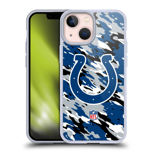 NFL Indianapolis Colts Logo Camou Soft Gel Case for Apple iPhone 13 Mini