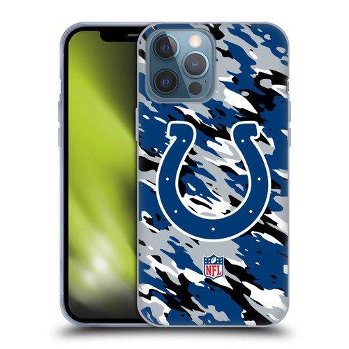 NFL Indianapolis Colts Logo Camou Soft Gel Case for Apple iPhone 13 Pro Max
