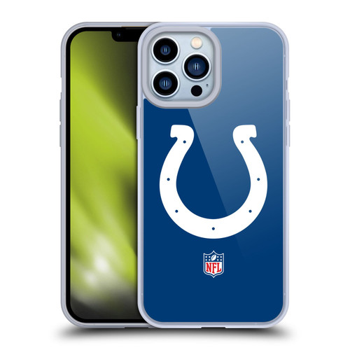 NFL Indianapolis Colts Logo Plain Soft Gel Case for Apple iPhone 13 Pro Max