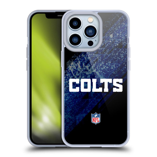 NFL Indianapolis Colts Logo Blur Soft Gel Case for Apple iPhone 13 Pro