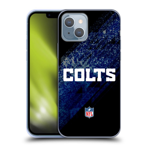 NFL Indianapolis Colts Logo Blur Soft Gel Case for Apple iPhone 14