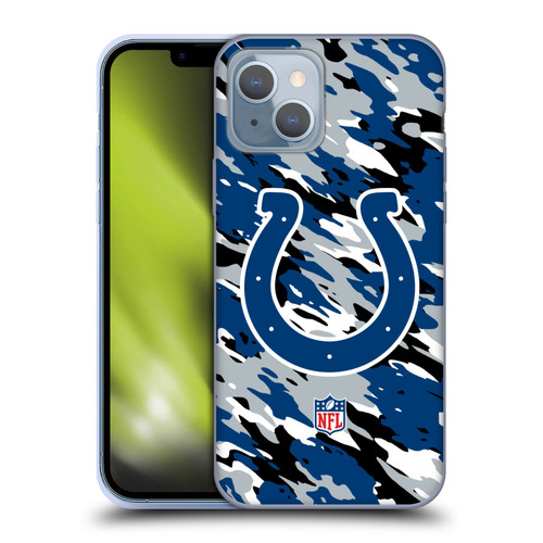 NFL Indianapolis Colts Logo Camou Soft Gel Case for Apple iPhone 14