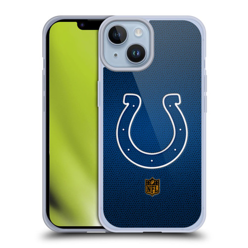 NFL Indianapolis Colts Logo Football Soft Gel Case for Apple iPhone 14