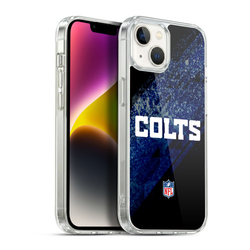 NFL Indianapolis Colts Logo Blur Soft Gel Case for Apple iPhone 14 Plus & MagSafe