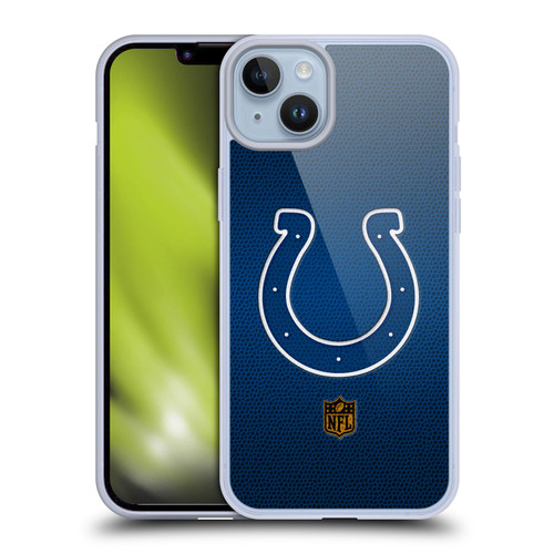 NFL Indianapolis Colts Logo Football Soft Gel Case for Apple iPhone 14 Plus