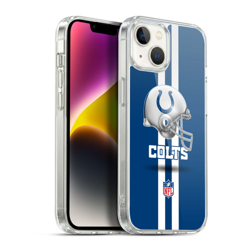 NFL Indianapolis Colts Logo Helmet Soft Gel Case for Apple iPhone 14 Plus & MagSafe
