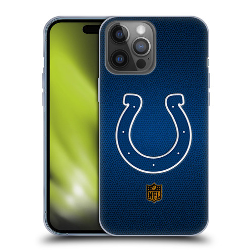 NFL Indianapolis Colts Logo Football Soft Gel Case for Apple iPhone 14 Pro Max