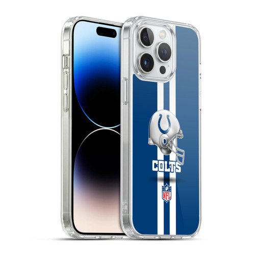 NFL Indianapolis Colts Logo Helmet Soft Gel Case for Apple iPhone 14 Pro Max & MagSafe
