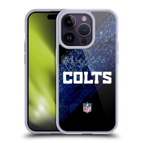 NFL Indianapolis Colts Logo Blur Soft Gel Case for Apple iPhone 14 Pro