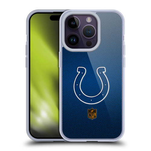NFL Indianapolis Colts Logo Football Soft Gel Case for Apple iPhone 14 Pro
