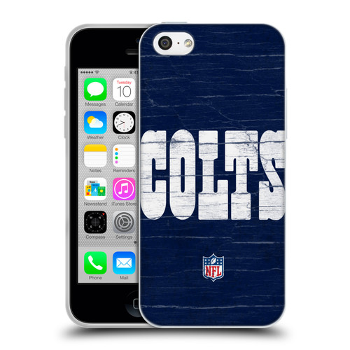 NFL Indianapolis Colts Logo Distressed Look Soft Gel Case for Apple iPhone 5c