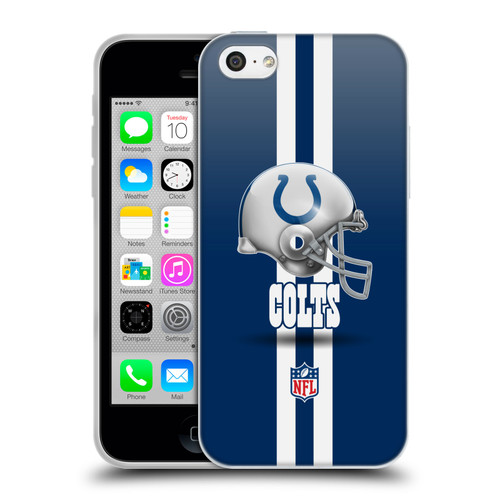 NFL Indianapolis Colts Logo Helmet Soft Gel Case for Apple iPhone 5c
