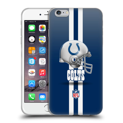 NFL Indianapolis Colts Logo Helmet Soft Gel Case for Apple iPhone 6 Plus / iPhone 6s Plus