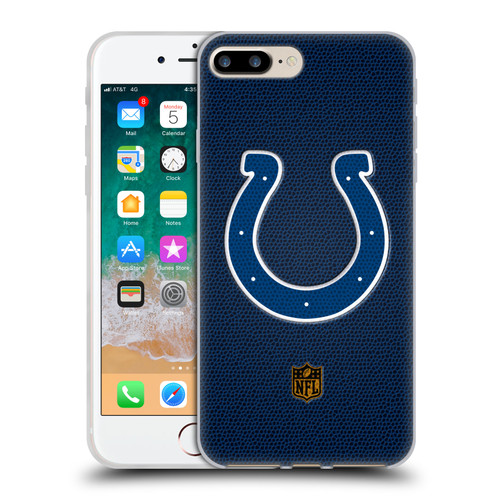 NFL Indianapolis Colts Logo Football Soft Gel Case for Apple iPhone 7 Plus / iPhone 8 Plus