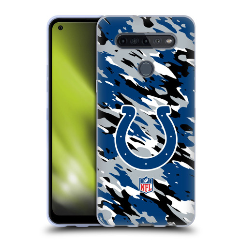 NFL Indianapolis Colts Logo Camou Soft Gel Case for LG K51S