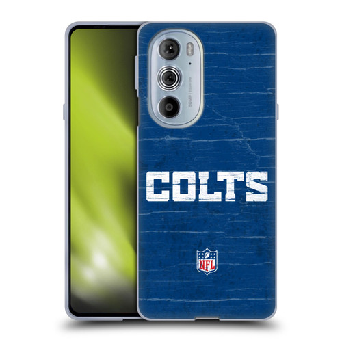 NFL Indianapolis Colts Logo Distressed Look Soft Gel Case for Motorola Edge X30