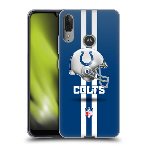 NFL Indianapolis Colts Logo Helmet Soft Gel Case for Motorola Moto E6 Plus