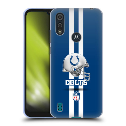 NFL Indianapolis Colts Logo Helmet Soft Gel Case for Motorola Moto E6s (2020)