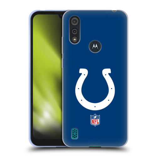 NFL Indianapolis Colts Logo Plain Soft Gel Case for Motorola Moto E6s (2020)